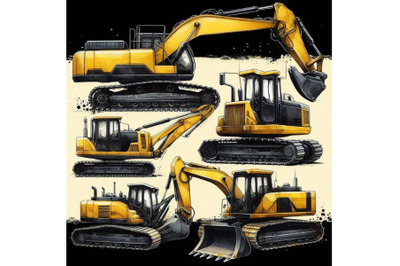 Bundle of excavators