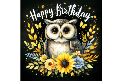 Bundle of a owl happy birthday