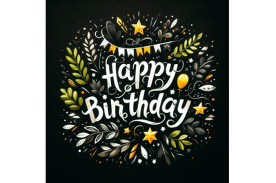 Bundle of Happy birthday sign