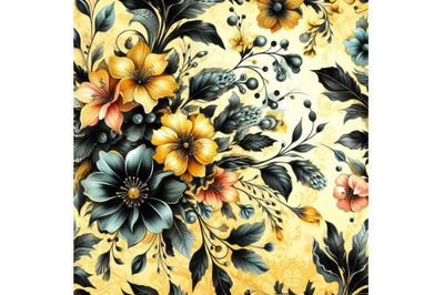 Bundle of beautiful floral pattern