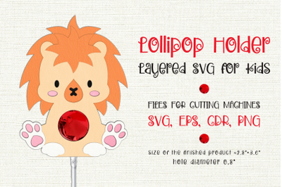 Baby Lion | Lollipop Holder | Paper Craft Template