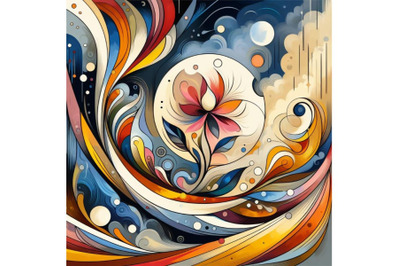 Bundle of Vector Art  Icon Abstract Painting