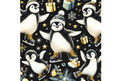 Bundle of Penguins ice skating