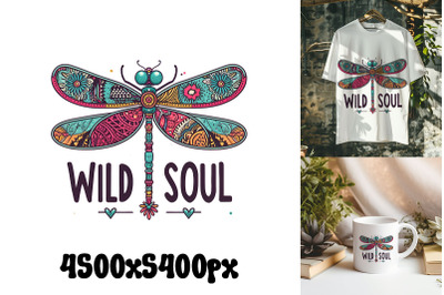 Wild Soul with Psychedelic Dragonfly