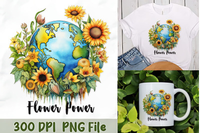 Flower Power Earth Embrace