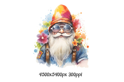 Hippie Gnome with Serene Expression