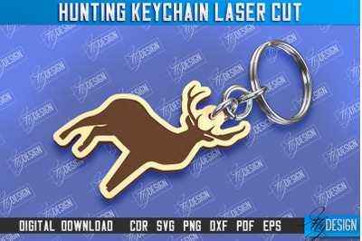 Hunting Keychain Laser Cut | Hunting Season | Gift for Hunter | CNC