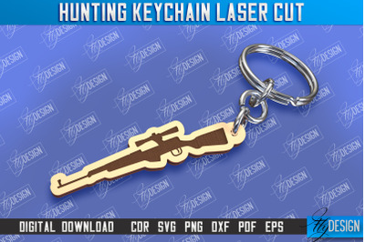 Hunting Keychain Laser Cut | Hunting Season | Gift for Hunter | CNC