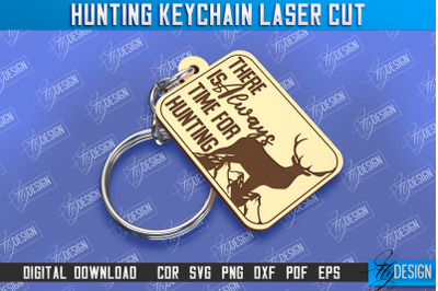 Hunting Keychain Laser Cut | Hunting Season | Gift for Hunter | CNC