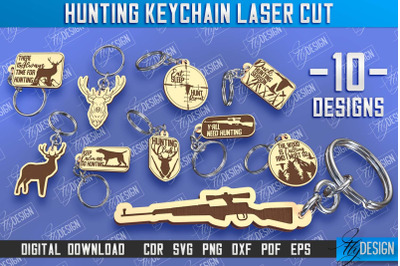 Hunting Keychain Laser Cut Bundle | Hunting Season | Gift for Hunter