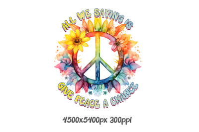 Give Peace a Chance with Floral Peace