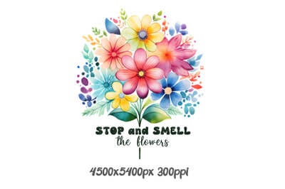 Stop and Smell the Flowers Mandala