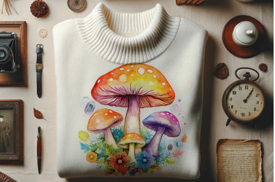 Fantastical Mushrooms in Vivid Color