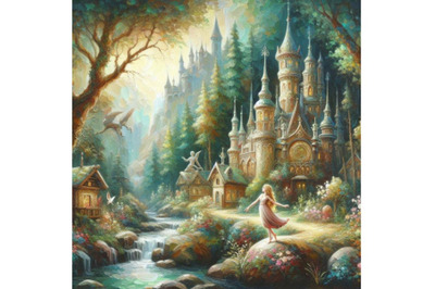 A set of fairy tale fantasy