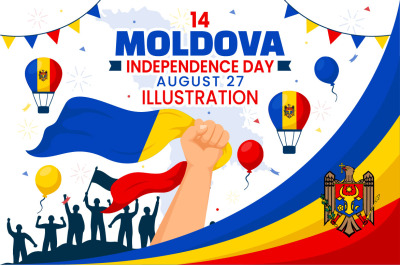 14 Moldova Independence Day Illustration