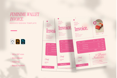 Feminine Wallet - Invoice Template