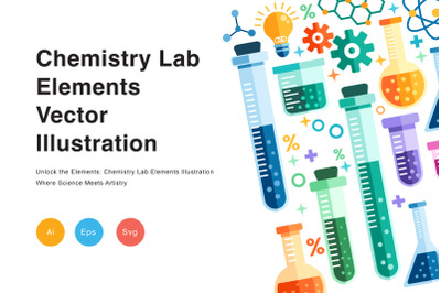 Chemistry Lab Elements Illustration