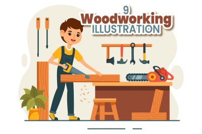 9 Woodworking Illustration