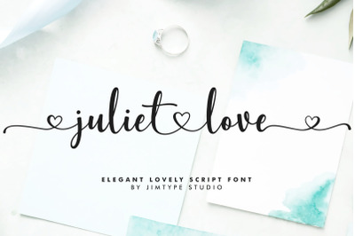Juliet Love - Wedding Branding Font Jimtype Studio