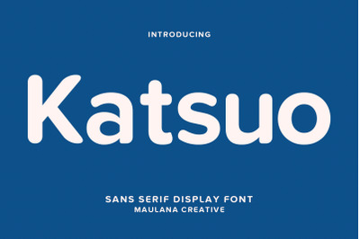 Katsuo Sans Display Font