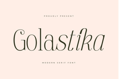 Golastika - Modern Serif Font