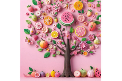 Bundle of Whimsical fruit tree