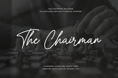 The Chairman Signature Font