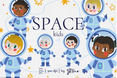 Space Kids Illustrations