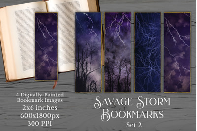 Printable Bookmarks - Savage Storm 2 - Dark Storm Version