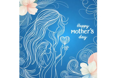 A bundle of Happy Mother`s day greeting card