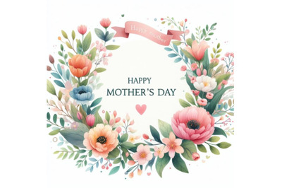 A bundle of Happy Mother`s Day Background,