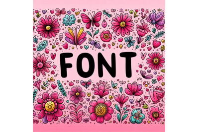 A set of font