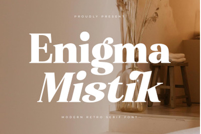 Enigma Mistik - Modern Retro Serif Font