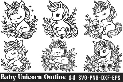 Baby Unicorn SVG Bundle