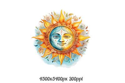 Celestial Harmony Sun and Moon