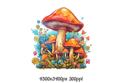 Magical Mushroom Cluster