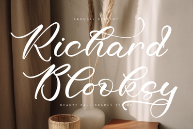 Richard Blooksy - Beauty Calligraphy Script