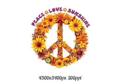 Peace&2C; Love &amp;amp; Sunshine Wreath