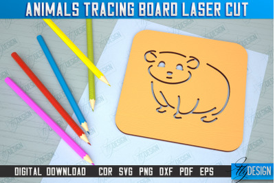 Hamster Tracing Board | Stencil Animal | Drawing Template | CNC