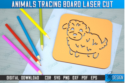 Dog Tracing Board | Stencil Animal | Drawing Template  | CNC