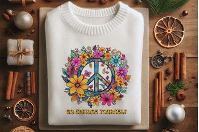 Find Peace Within Floral Wheel