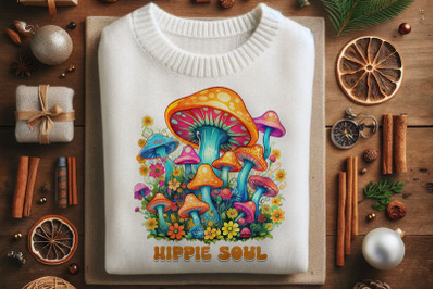 Hippie Soul with Vibrant Mushrooms