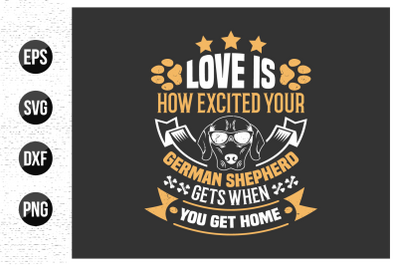 Dog typographic t shirt design vector.