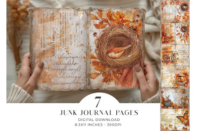 Autumn Junk Journal Pages