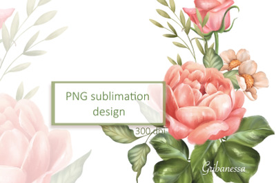 Floral arrangement PNG | Sublimation design