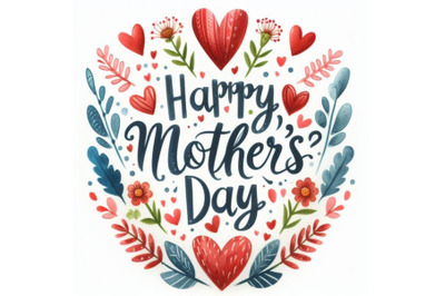 A set of Happy Mother`s Day`` text with