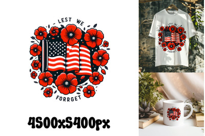 Poppy Floral Tribute for Troops