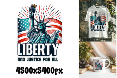 Liberty and Justice for All Emblem