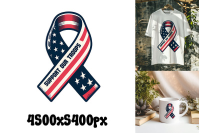 Patriotic Support Ribbon