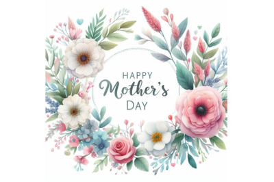 A bundle of Happy Mother`s Day greeting design